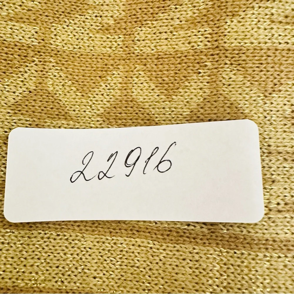 Michael Kors MK Signature Logo Gold‎ Glitter Scarf Designer 11x64